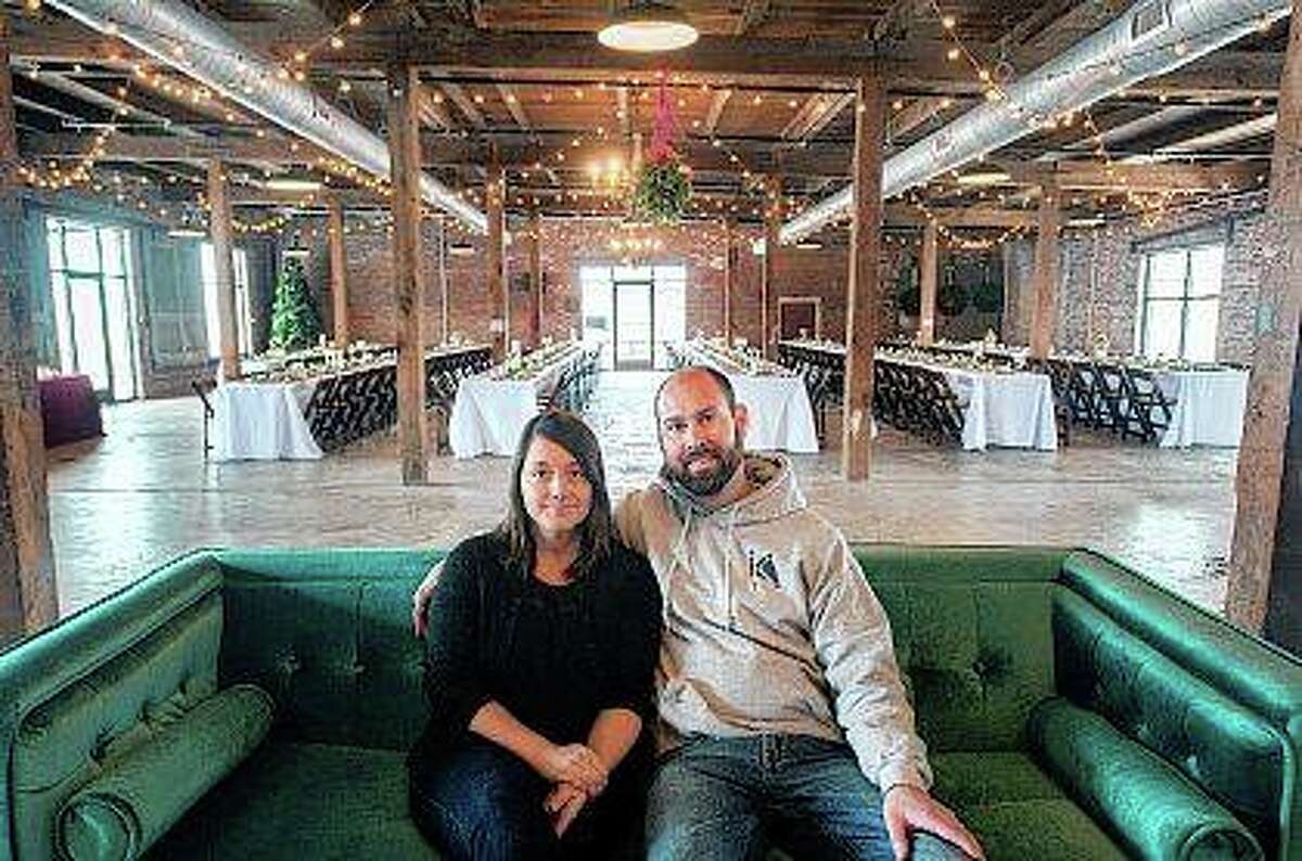 Brandon and Amy Knapp created the Cannery, an event venue at a former Libby's pumpkin cannery in Eureka. The space has become popular for banquets and large parties especially wedding receptions. Matt Dayhoff | Journal Star (AP)