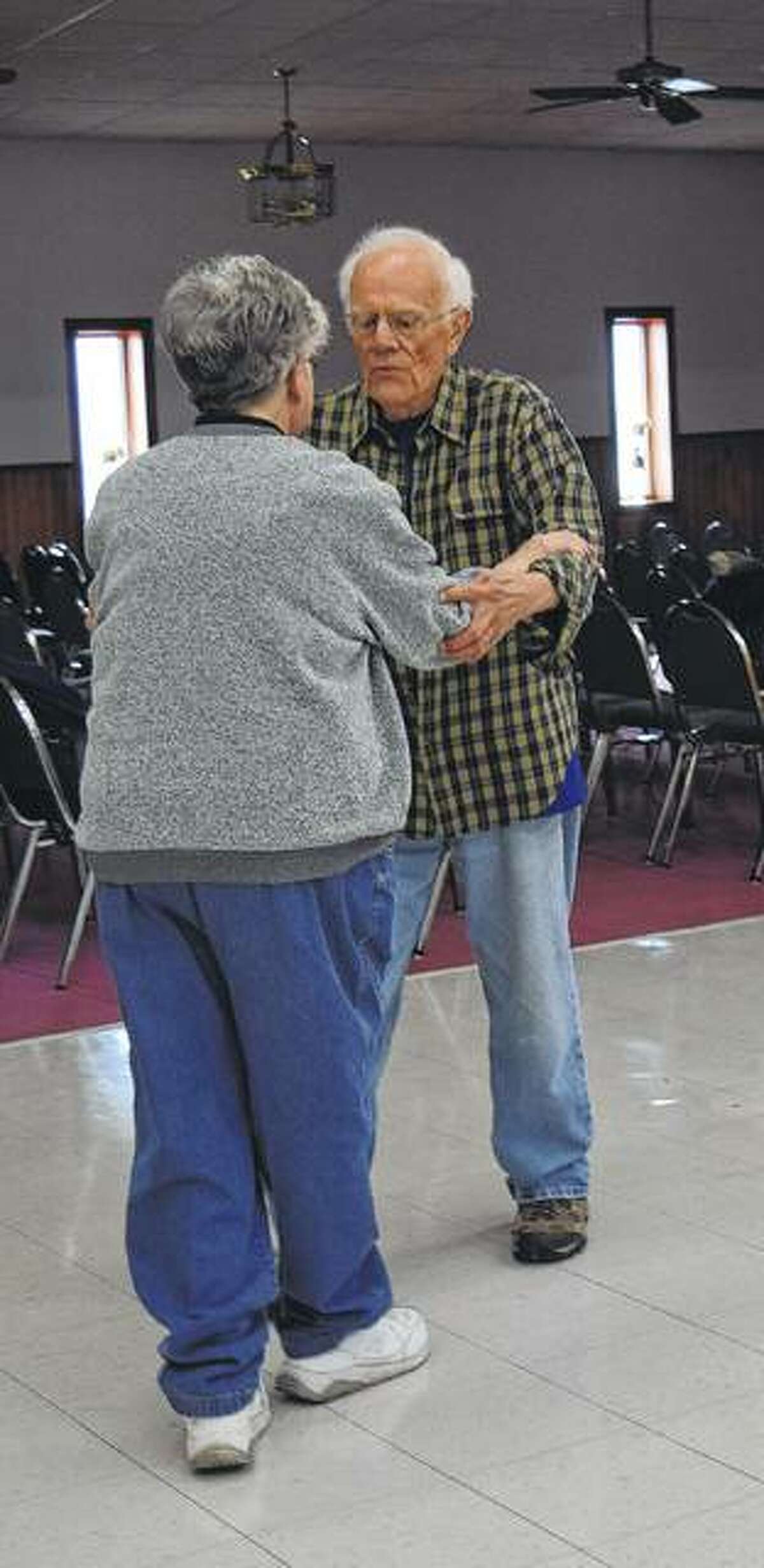 Ted Huber of South Jacksonville dances with Joyce Grizzle of Roodhouse.