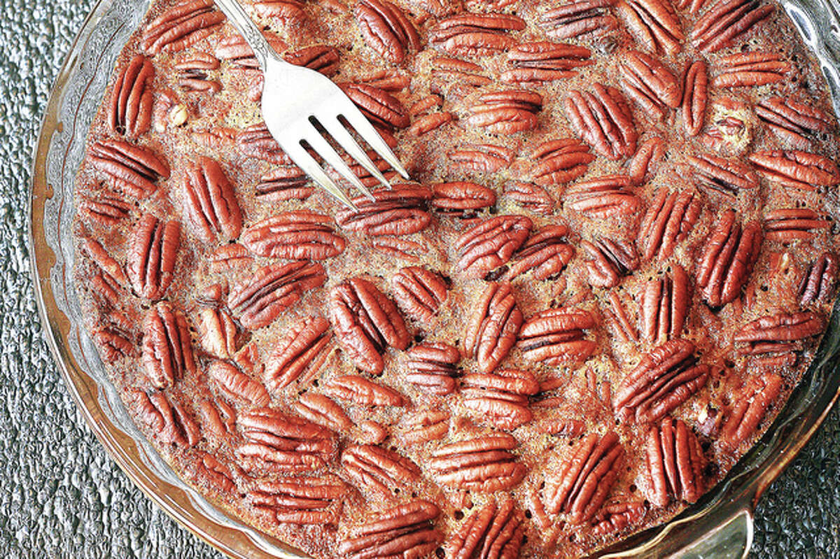 Pecan pie gets an added twist in the form of a pretzel crust.
