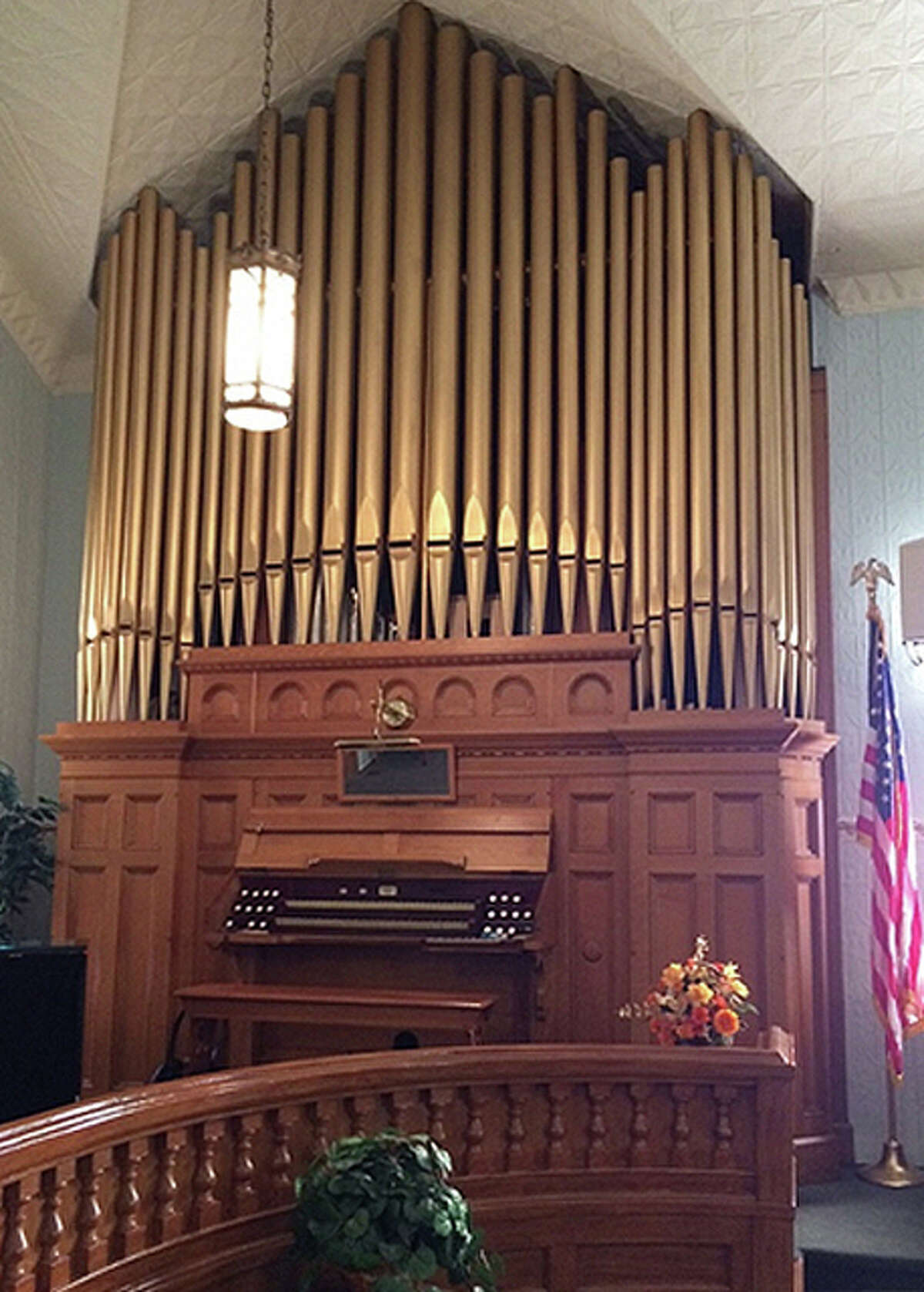 The Kilgen pipe organ at First Baptist Church of Roodhouse is turning 100 years old in December.