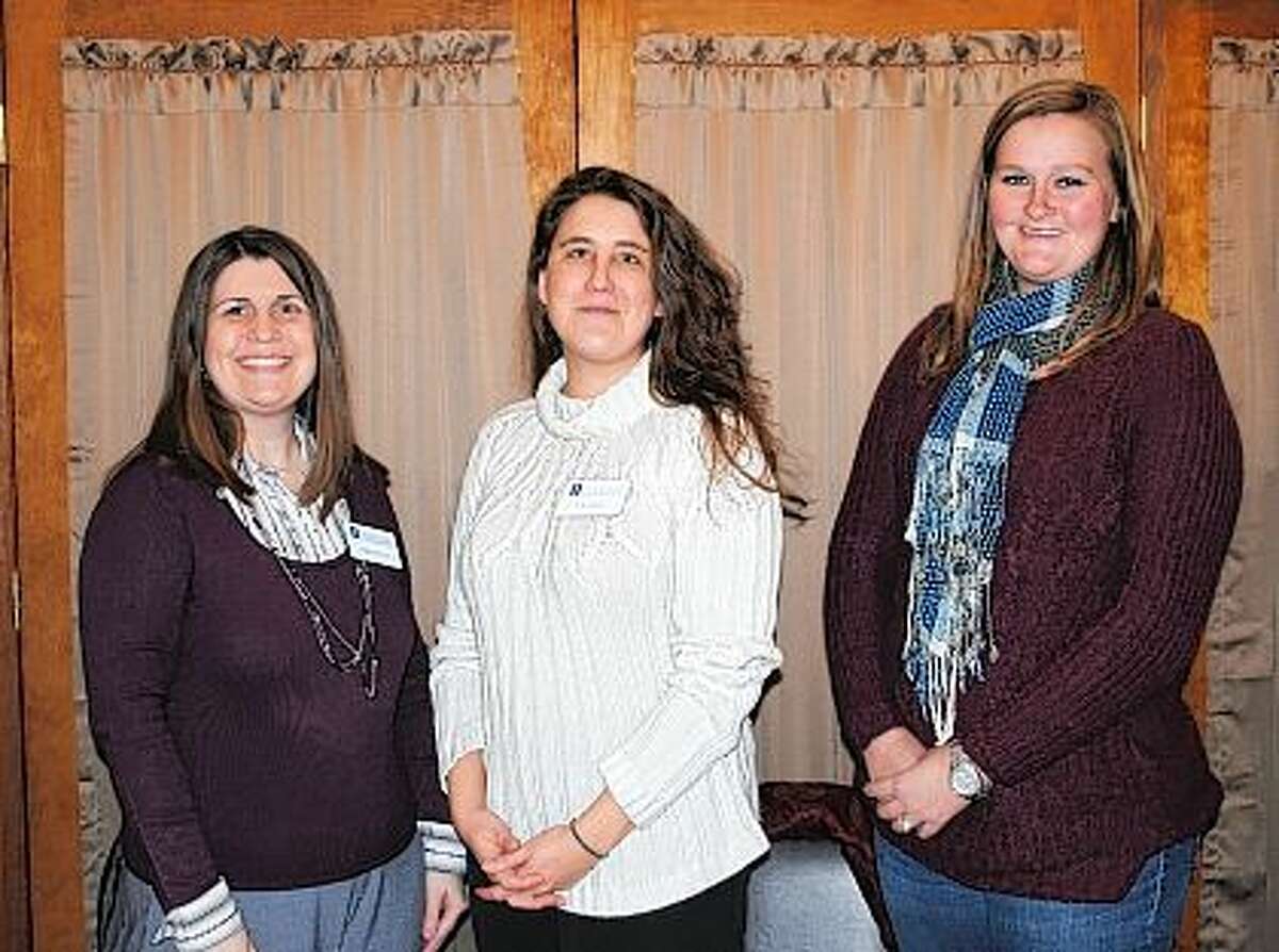 4-H Program Director for Brown and Schuyler counties Melinda Reed (left) stands with University of Illinois Extension Educator for Horticulture Kari Houle and Rushville Rotarian Megan Crook. Reed and Houle spoke to Rushville Rotary about a joint 4-H and Junior Master Gardener program starting in April. The program will focus on horticulture for children in grades 2 through 4 using hands-on gardening practices at the Schuyler County Extension Service. The joint clubs will meet Mondays from April 25 to Aug. 8. For more information contact khoule@illinois.edu or mlreed@illinois.edu, or call the Rushville office at 217-322-3381.