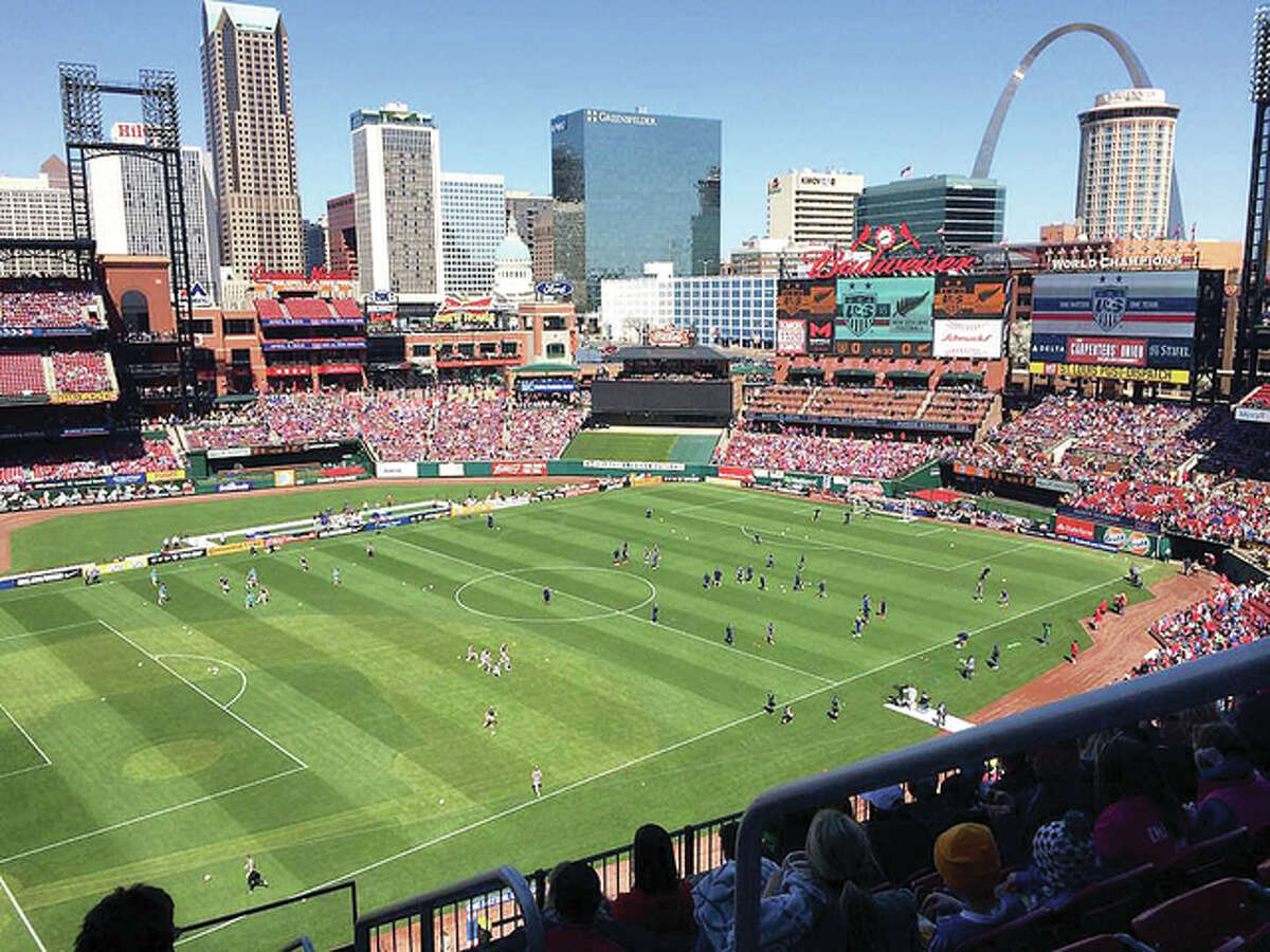 A record crowd of more than 35,000 watched the U.S. Women’s National Soccer Team play a friendly match against New Zealand last year at Busch Stadium. It was announced Wednesday that Liverpool F.C. and A.S. Roma will play at Busch in a friendly match on Aug. 1.