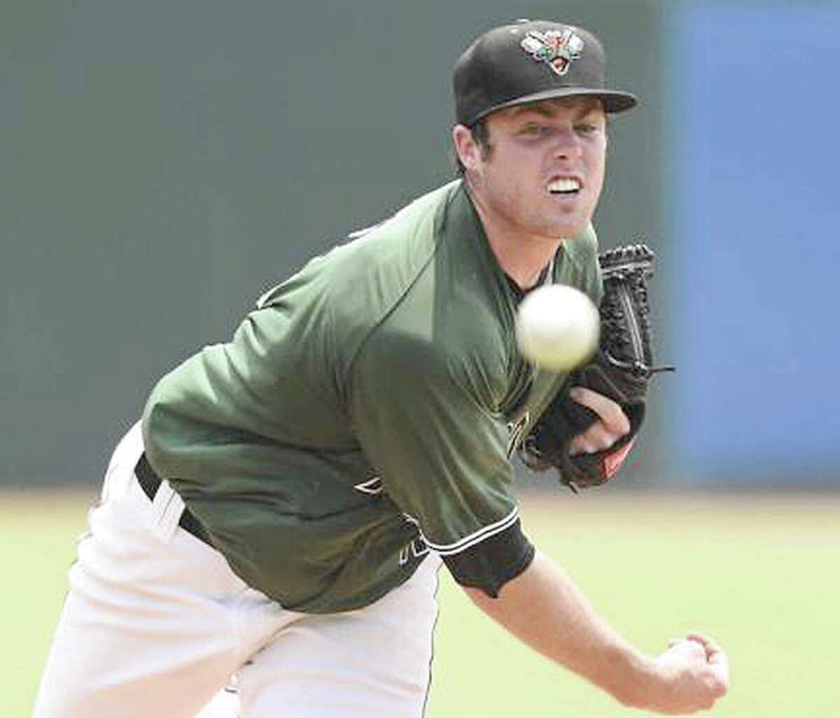 Carrollton High and SIU Carbondale product Sam Coonrod, shown in minor-league action last season, has been promoted to the Double-A Richmond Flying Squirrels.