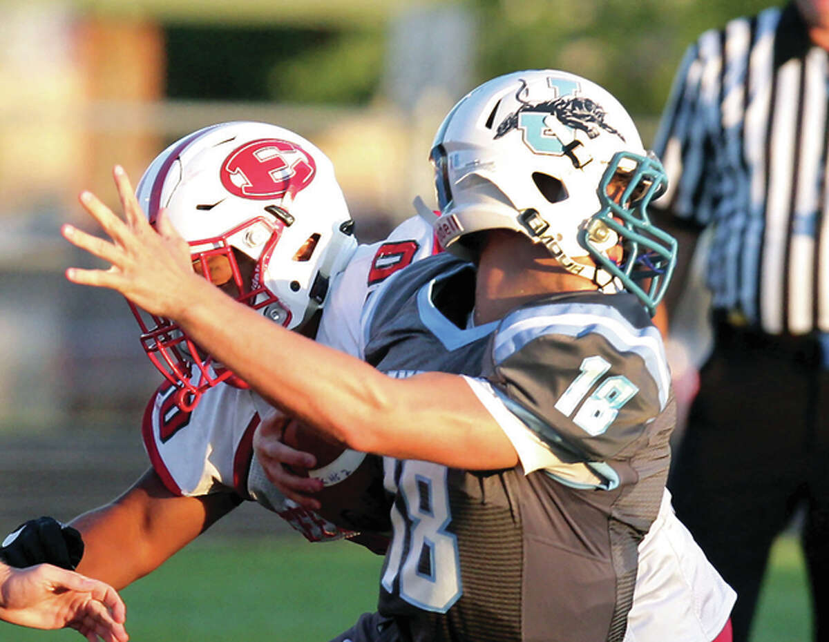 PREP FOOTBALL: Effingham holds off Jersey, 35-34