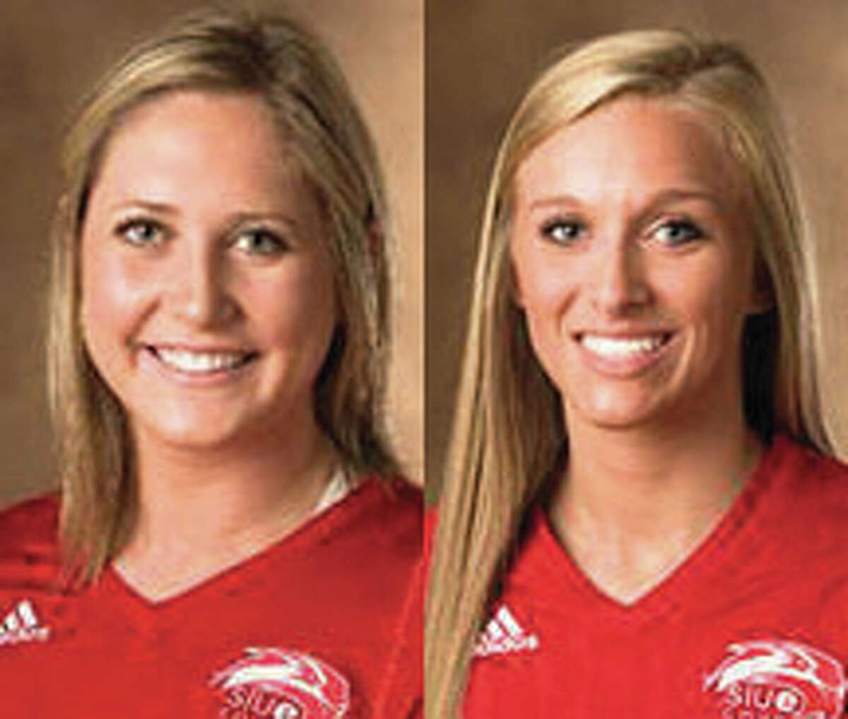SIUE’s Taylor Joens (left) and Katie Shashack