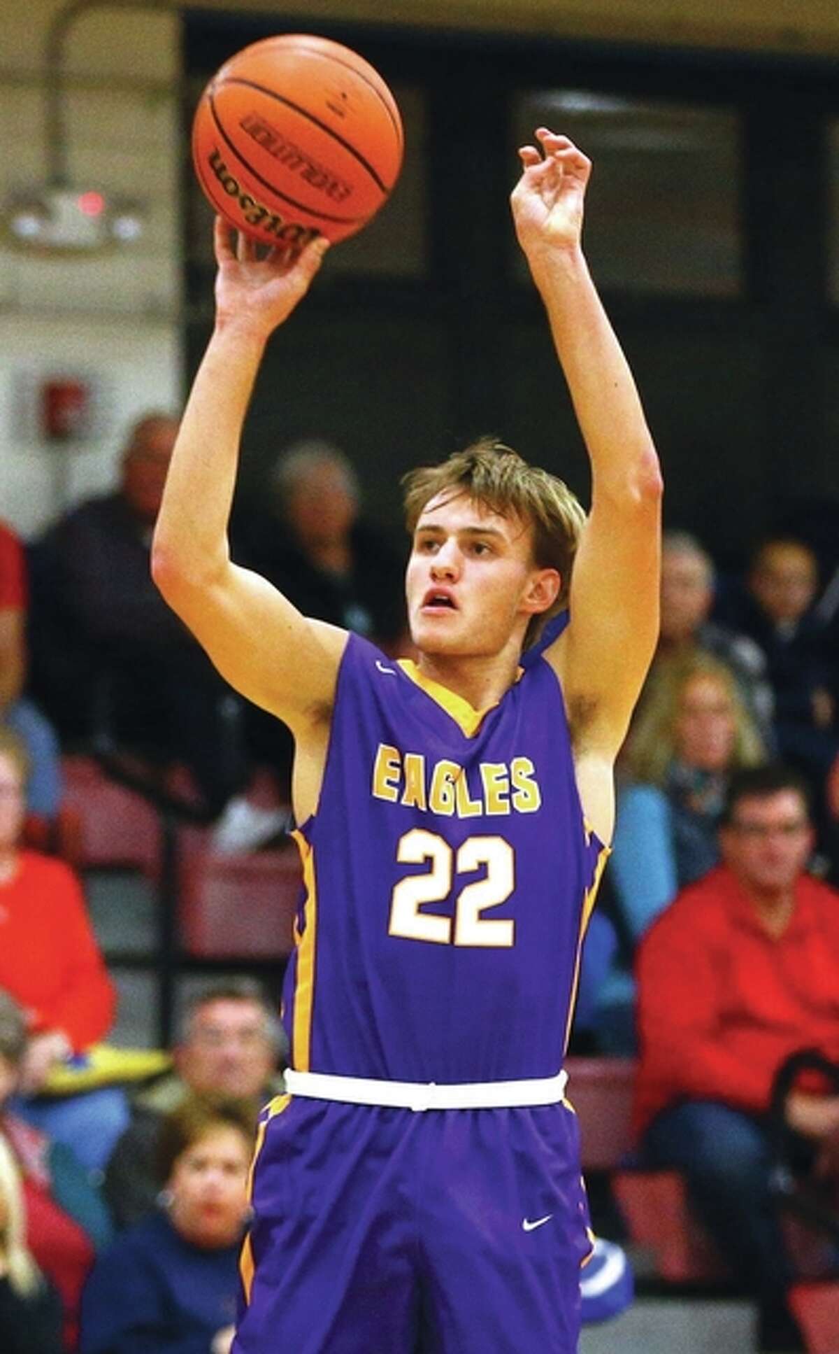 Civic Memorial senior Adam Hill led the Eagles to a victory Saturday at the Columbia Tourney. "He was our best player tonight," CM coach Doug Carey said.