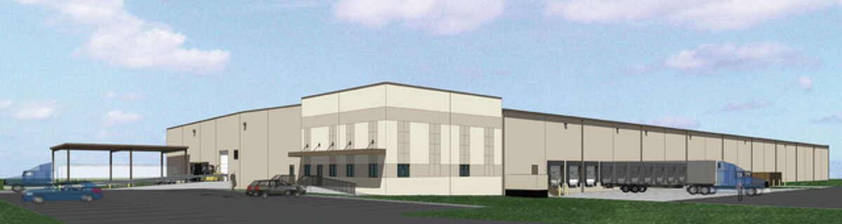 A rendering of the 1 million square-feet of new, railroad accessible manufacturing and warehouse space on the site of the former U.S. Army Charles Melvin Price Support Center.