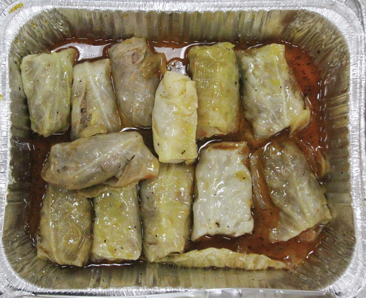 Scott Cousins/For the Telegraph Cabbage rolls were among the ethnic dishes offered at Taste of Lincoln Place Saturday at the Granite City Township Community Center. The event is a fundraiser for the Lincoln Place Heritage Association, and features foods from various ethnic groups that settled in the area from the late 1800s to 1950s.