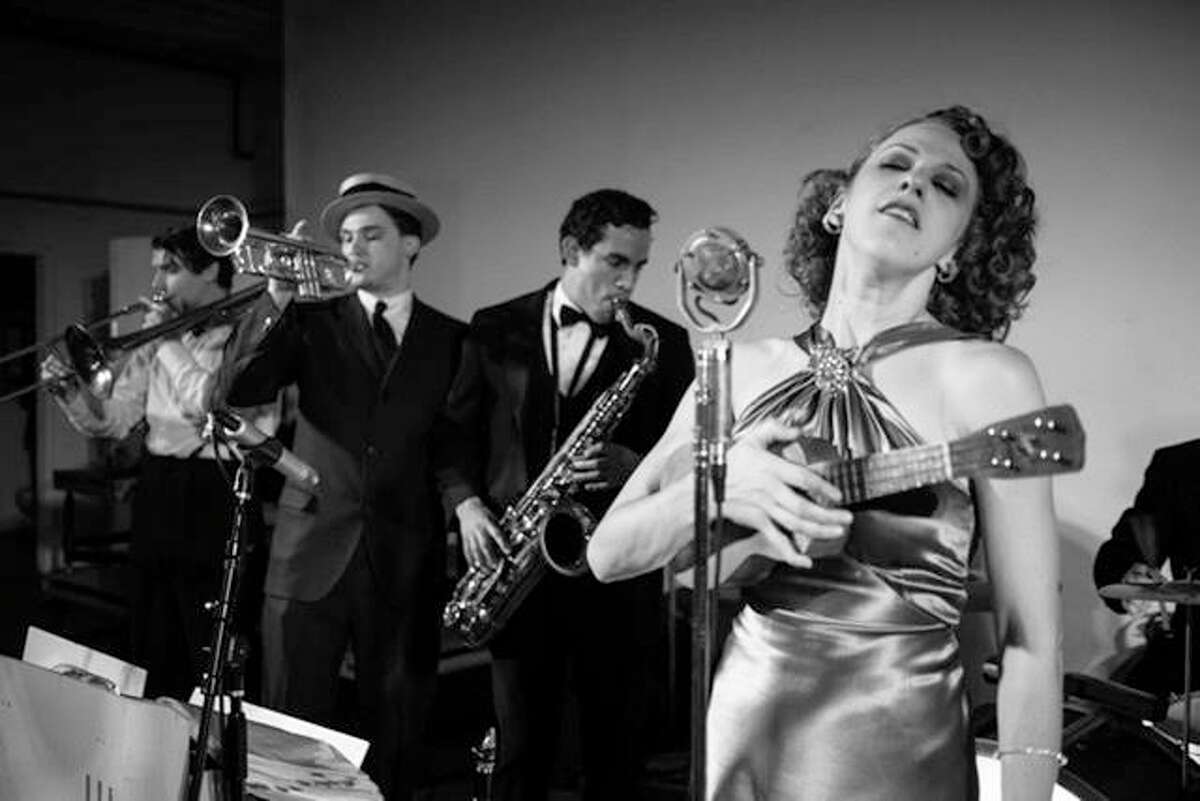 In addition to Valerie Kirchhoff on vocals, Miss Jubilee and the Humdingers consist of Conner plays the drums; Ethan Leinwand is on piano; Brian Casserly on trumpet and cornet; David “Nacho” Gomez — tenor saxophone and clarinet; Kyle Butz — trombone and guitar, and Michael Carvale — upright bass.