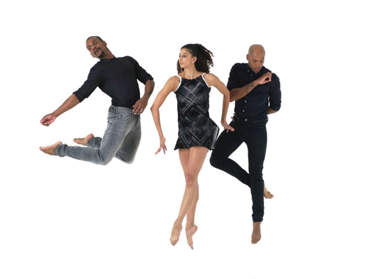 Dianne McIntyre and Dance St. Louis Ensemble in Choreographer Dianne McIntyre’s inspiration is author and poet Maya Angelou in “When We Come to It,” to be performed by Dance St. Louis Ensemble. Pictured are three former Alvin Ailey American Dance Theater principal dancers, who now reside in St. Louis—Antonio Douthit-Boyd, Kirven Douthit-Boyd and Alicia Graf Mack— who will perform with the local dance ensemble.