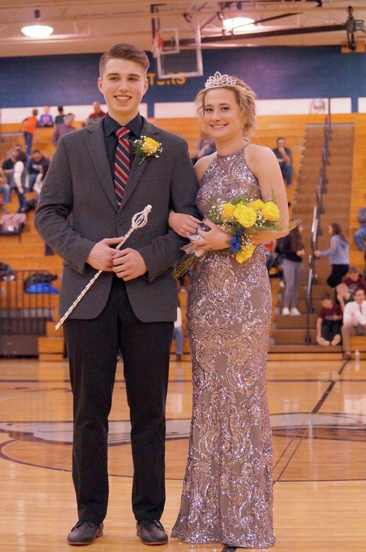 Blake Holdwick and Parker Guigar were recently crowned Bad Axe's Snow Carnival King and Queen. (Submitted Photo)