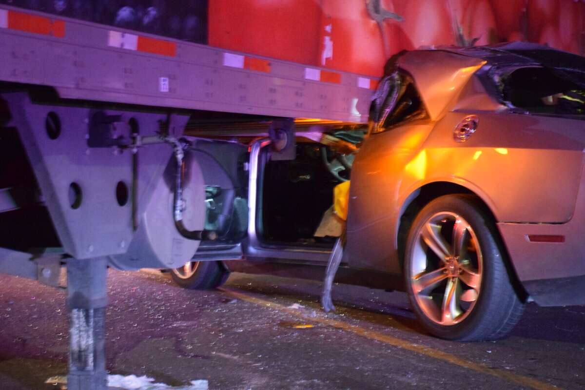 Driver Hospitalized After Crashing Into H-E-B Delivery Truck In San Antonio