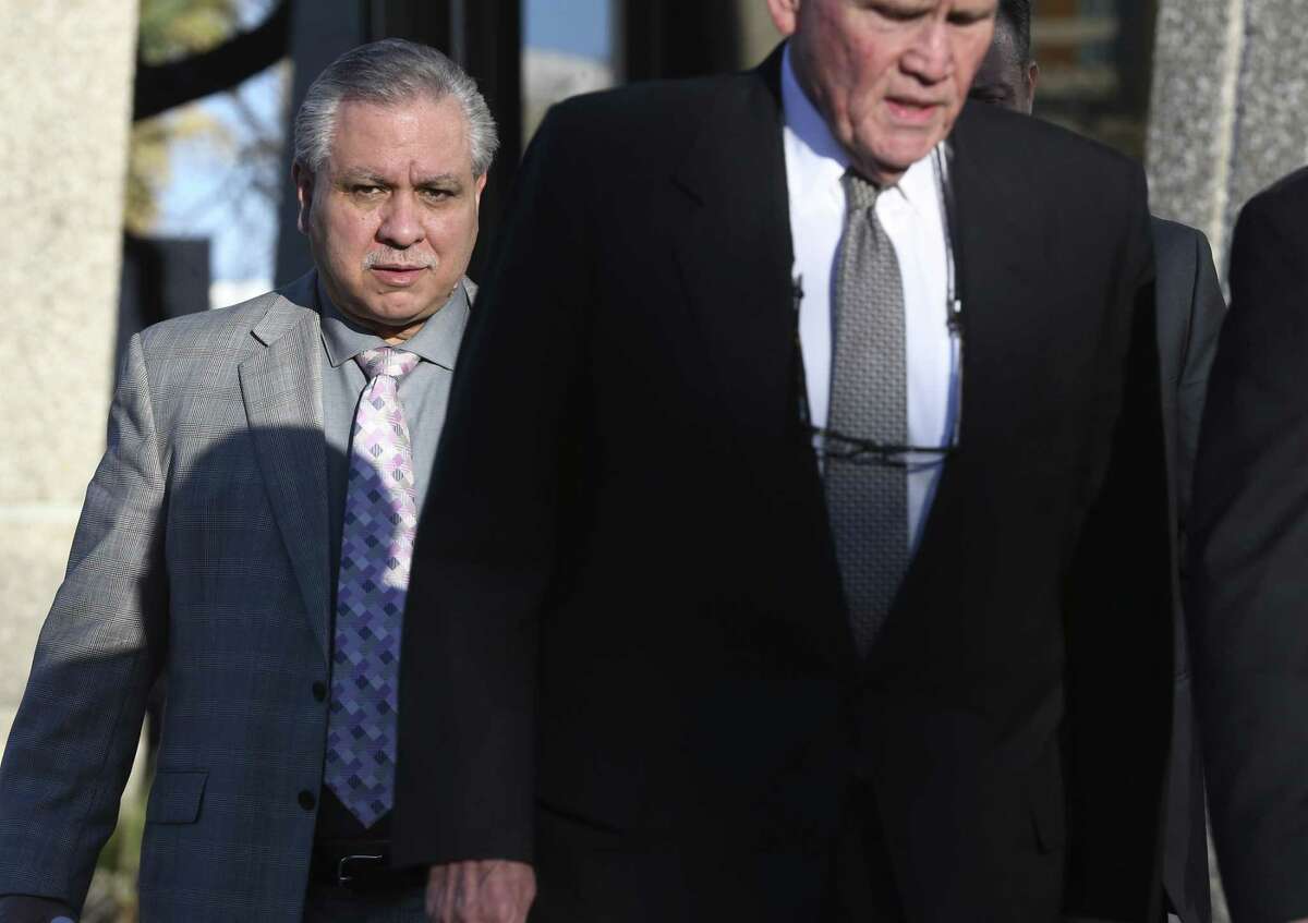 Gary Cain leaves the John H. Wood, Jr. Federal Courthouse, on the third day of his criminal fraud trial, Wednesday, Jan. 24, 2018. Cain and his co-defendant Texas State Sen. Carlos Uresti, are on trial in connection with their roles in FourWinds Logistics, a frac sand company. According to prosecutors, the now-defunct oil field services company, was a Ponzi scheme that defrauded investors. Uresti served as FourWinds’ legal counsel, recruited investors and was a 1 percent owner, but never invested. Cain also never invested in FourWinds, which bought and sold sand for use in fracking to extract oil and gas from shale. It went bankrupt in 2015.