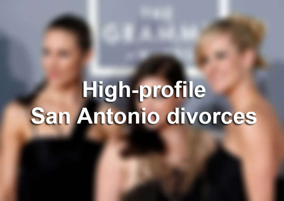 Click through for a look at the famous couples who have filed for divorce in San Antonio.