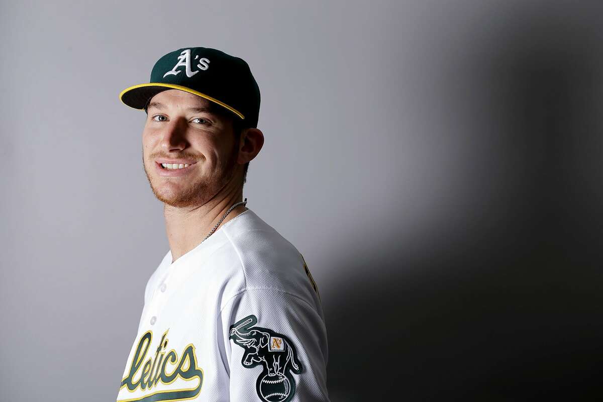 This is a 2016 photo of Jarrod Parker of the Oakland Athletics baseball team. This image reflects the Oakland Athletics active roster as of Monday, Feb. 29, 2016, when this image was taken. (AP Photo/Chris Carlson)