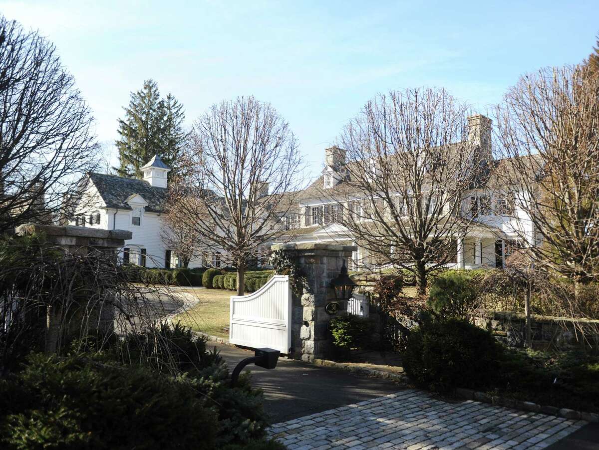 A waterfront home on Glen Avon Drive in the Riverside section of Greenwich, Conn., photographed on Feb. 13, 2018, recently sold for $14.5 million.