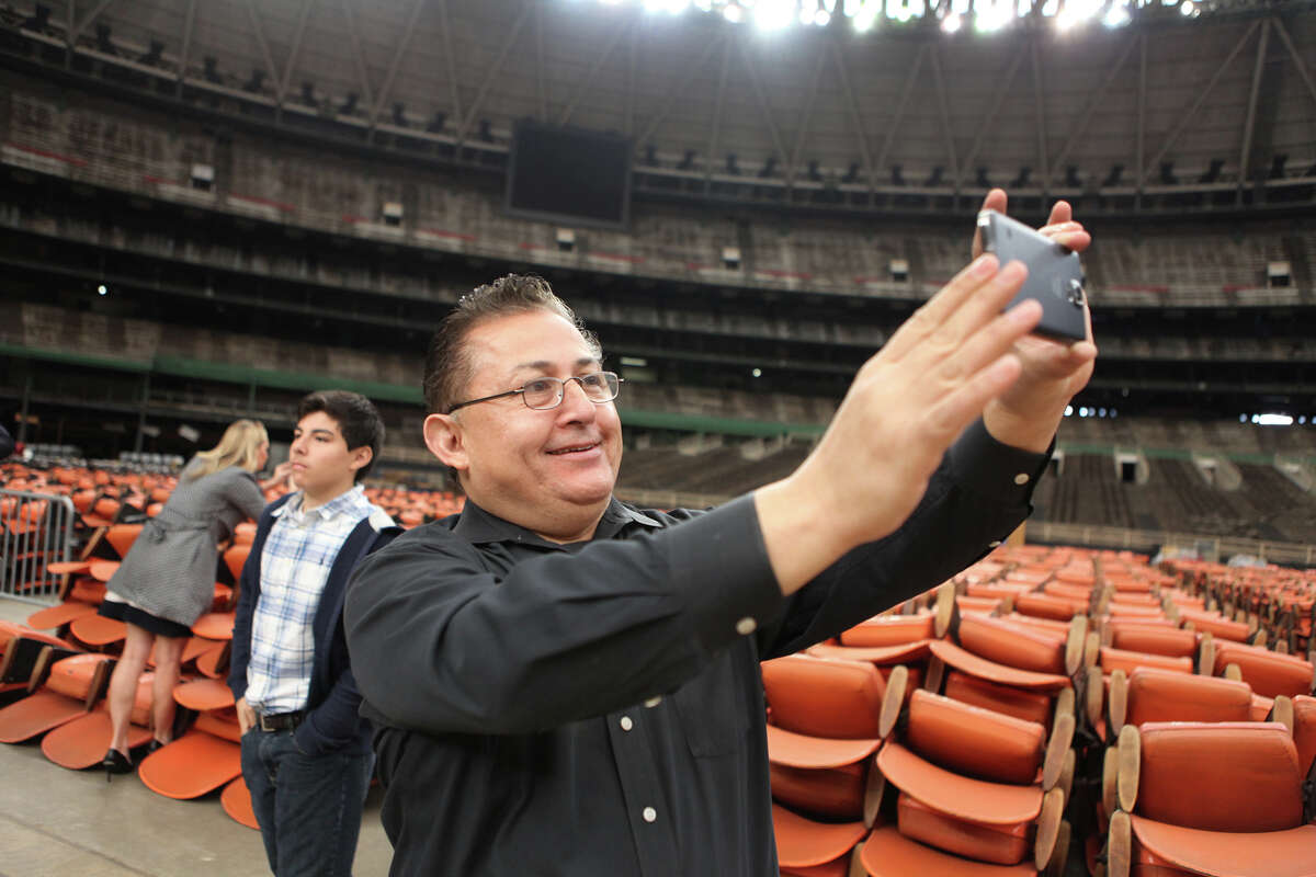 The seats had been removed and it wasn't in the best of shape, but the Astrodome still held appeal to Art Murillo and others who went on a tour of the building in 2015.