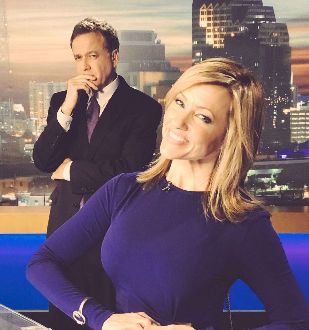 WOAI-TV’s 5 p.m. anchorwoman Delaine Mathieu may get a little playful on the air as co-anchor Randy Beamer knows all too well. . .