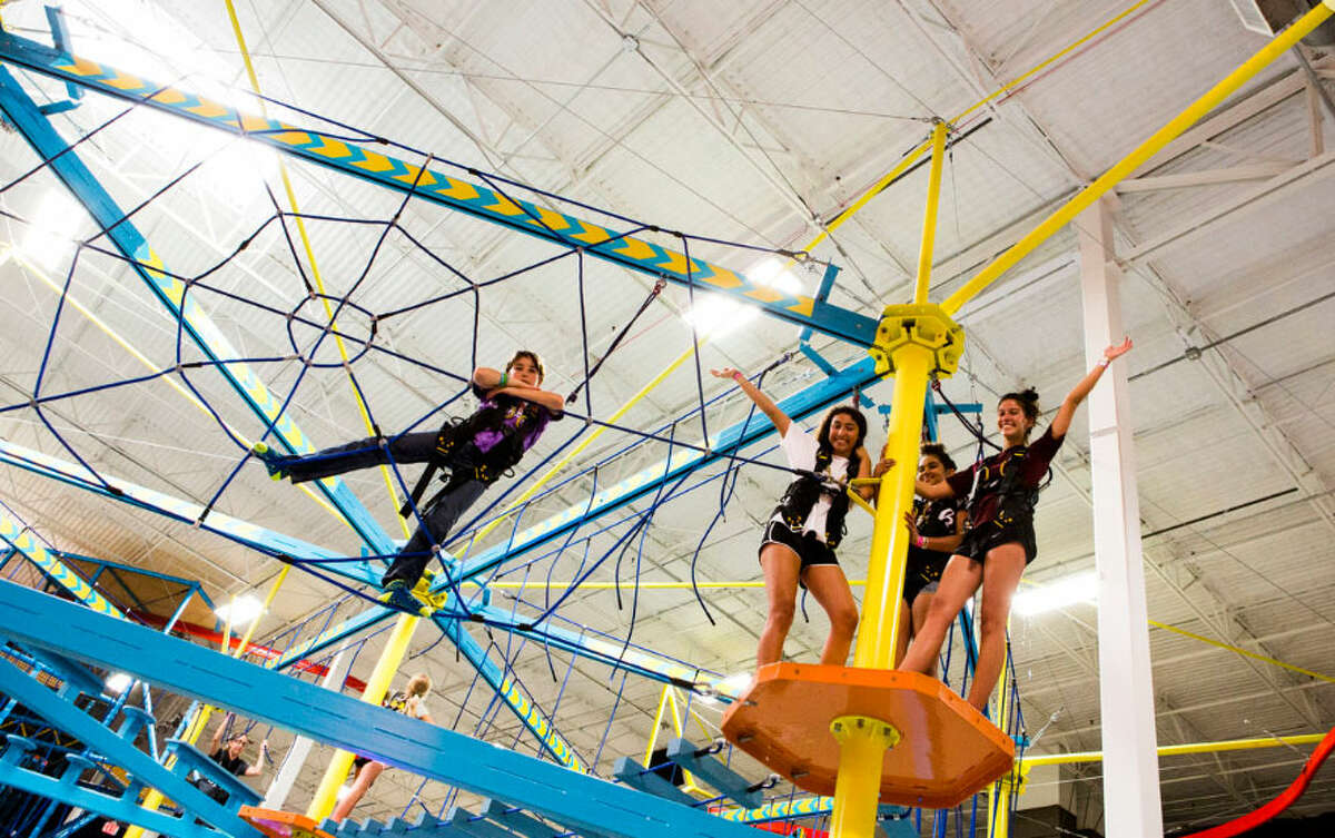 The ropes course at an Urban Air Trampoline Park & Adventure location.