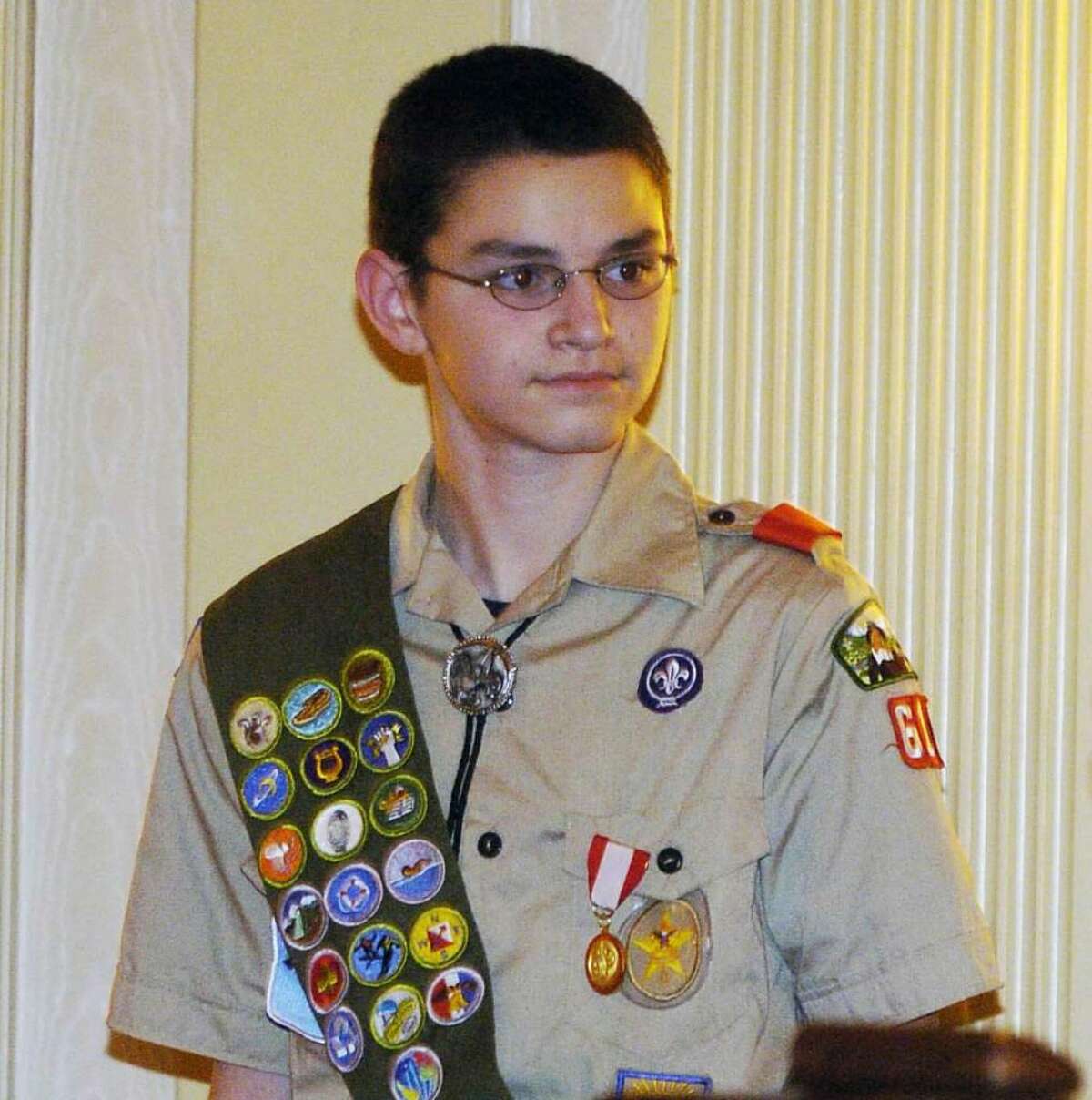 Matthew Whalen in 2005, when he was honored for saving his aunt's life. (Times Union Archive)