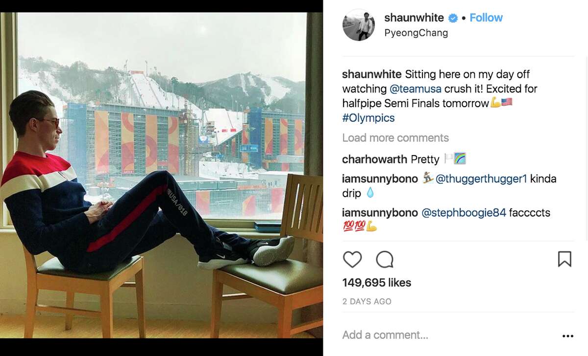 Athletes share behind-the-scenes moments at the 2018 Winter Olympic Games on social media.