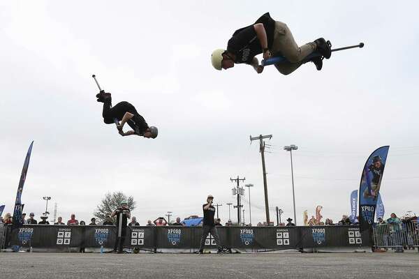 extreme pogo stick jumping