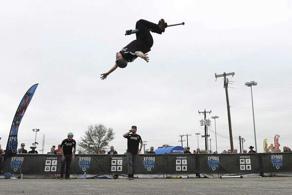 pogo stick jumping