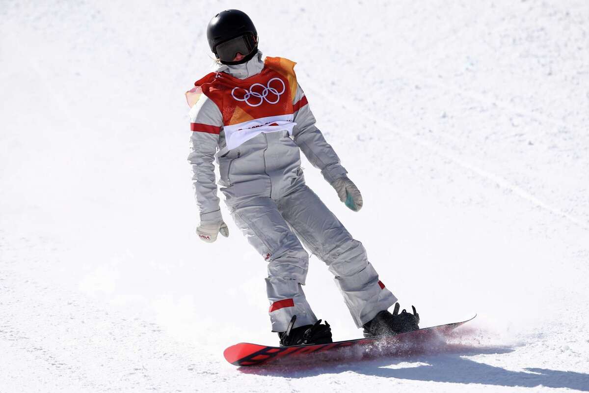Julia Marino of the United States competes in the Snowboard Slopestyle Final on Feb. 12 at the 2018 Winter Olympic Games in Pyeongchang-gun, South Korea.