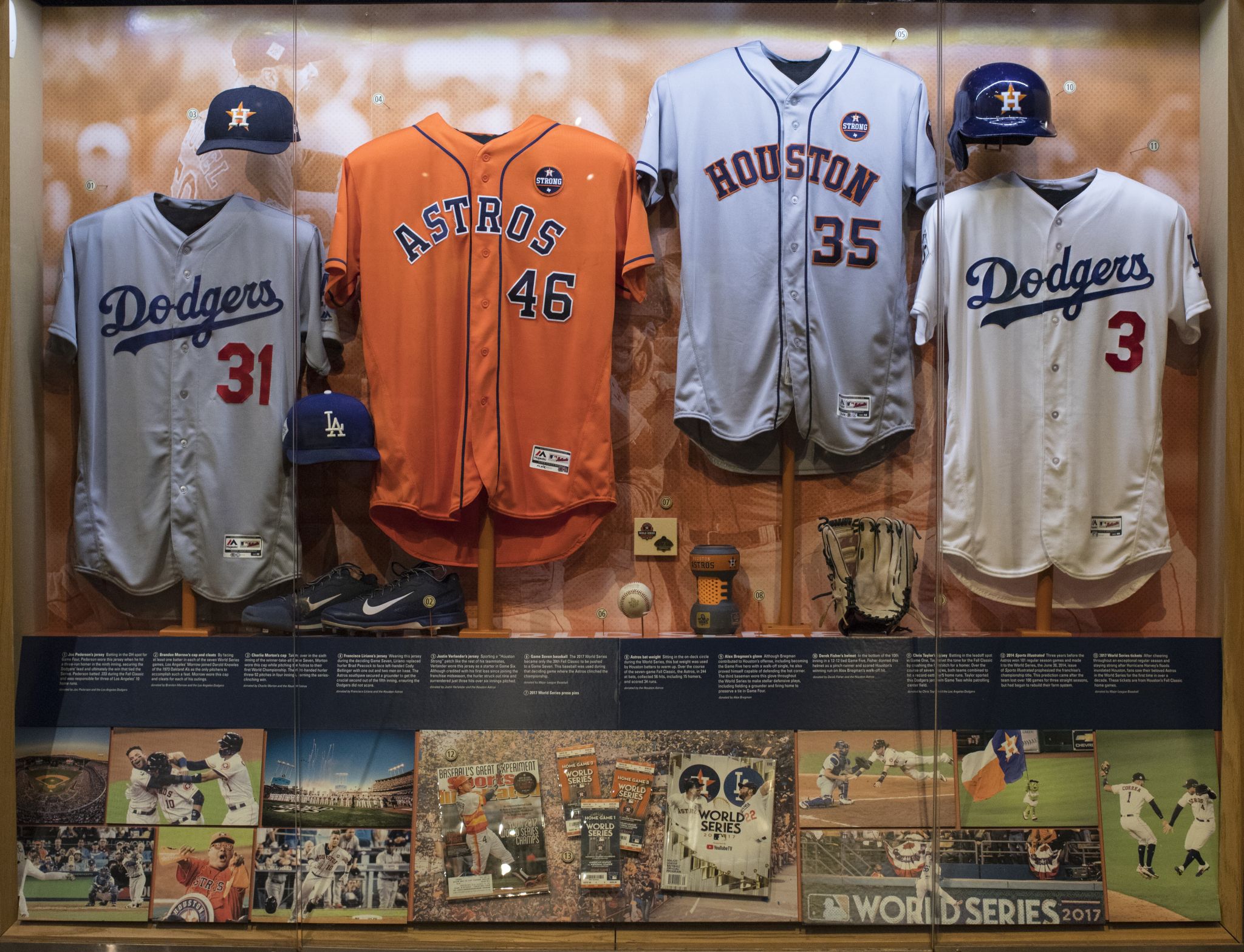 Houston Astros World Series Hall of Fame items