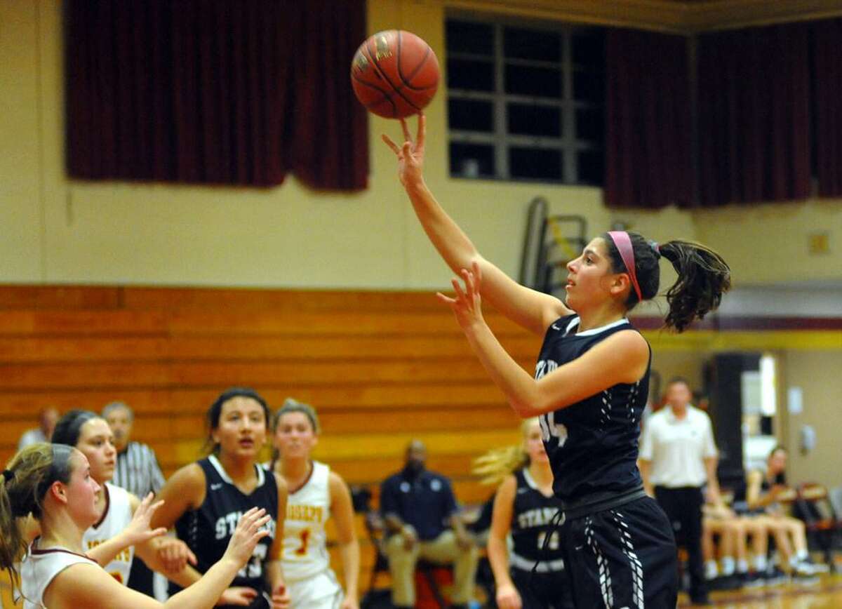 Arianna Gerig takes a shot during a matchup against St. Joseph's earlier this season.