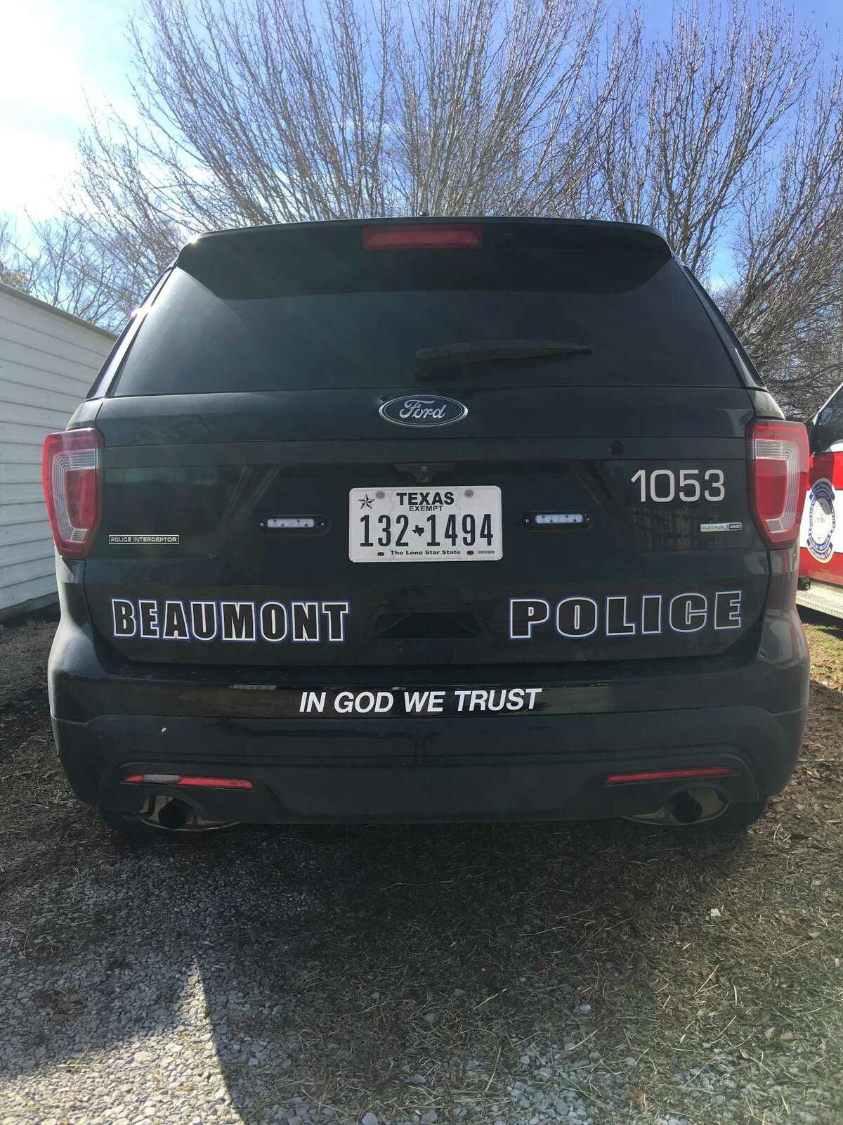 Beaumont City Council approved adding "In God We Trust" decals to the city's public safety vehicles. The decals, which have not yet been purchased, may look like these examples created by the city.