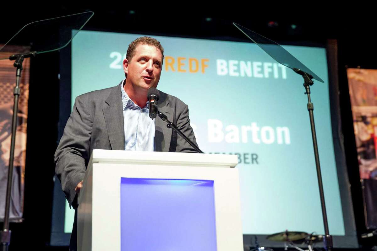 Harris Barton gives a speech at a benefit Gala at The Warfield in this 2014 file photo.