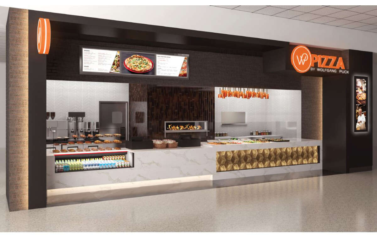 Rendering of Wolfgang Puck Pizza at Albany International Airport.