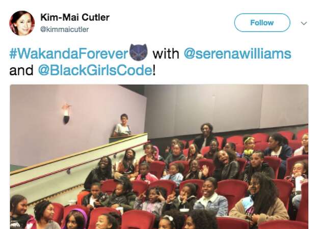 Serena Williams shows up at 'Black Panther' screening for Black Girls Code in S.F.