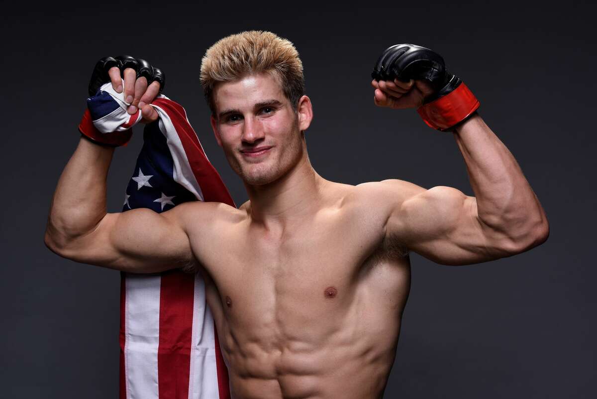 NORFOLK, VA - NOVEMBER 11: Sage Northcutt poses for a post fight portrait backstage during the UFC Fight Night event inside the Ted Constant Convention Center on November 11, 2017 in Norfolk, Virginia. (Photo by Mike Roach/Zuffa LLC/Zuffa LLC via Getty Images)