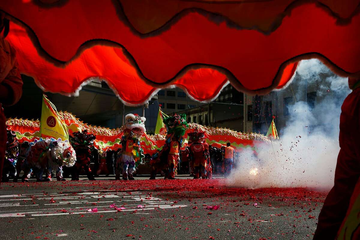 Dragon comes to life in San Francisco on first day of Lunar New Year