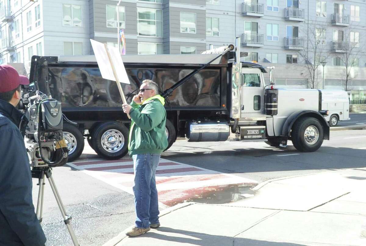 Business owners hold Stamford protest against proposed state taxes