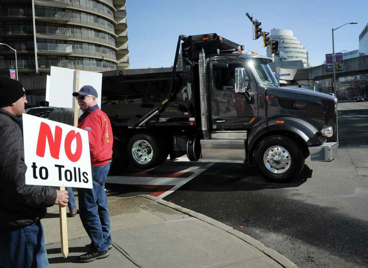 Business owners hold Stamford protest against proposed state taxes