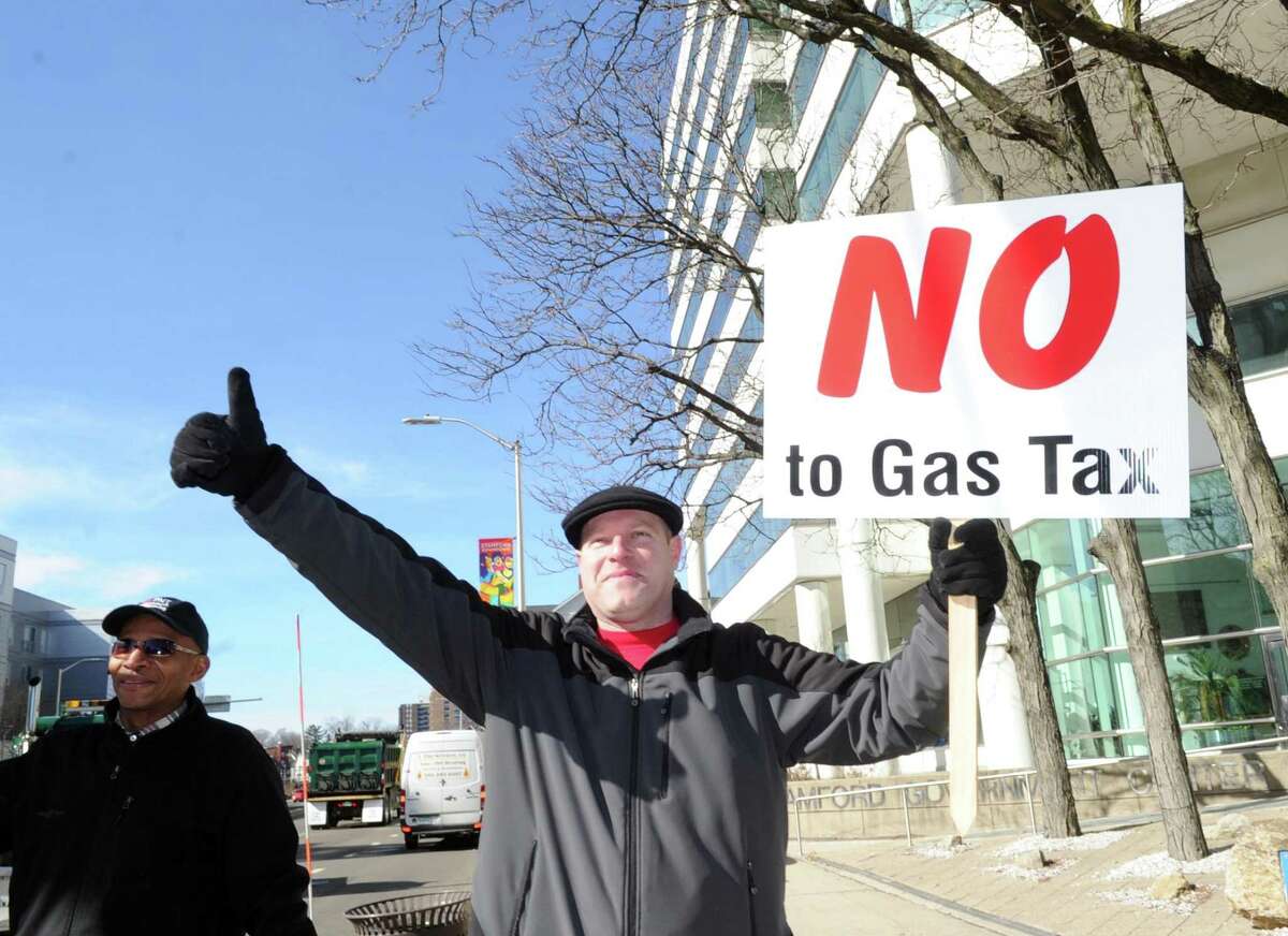 Business owners hold Stamford protest against proposed state taxes