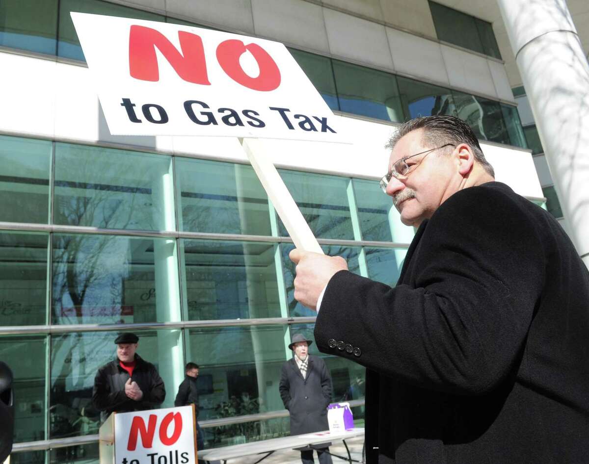 Business owners hold Stamford protest against proposed state taxes