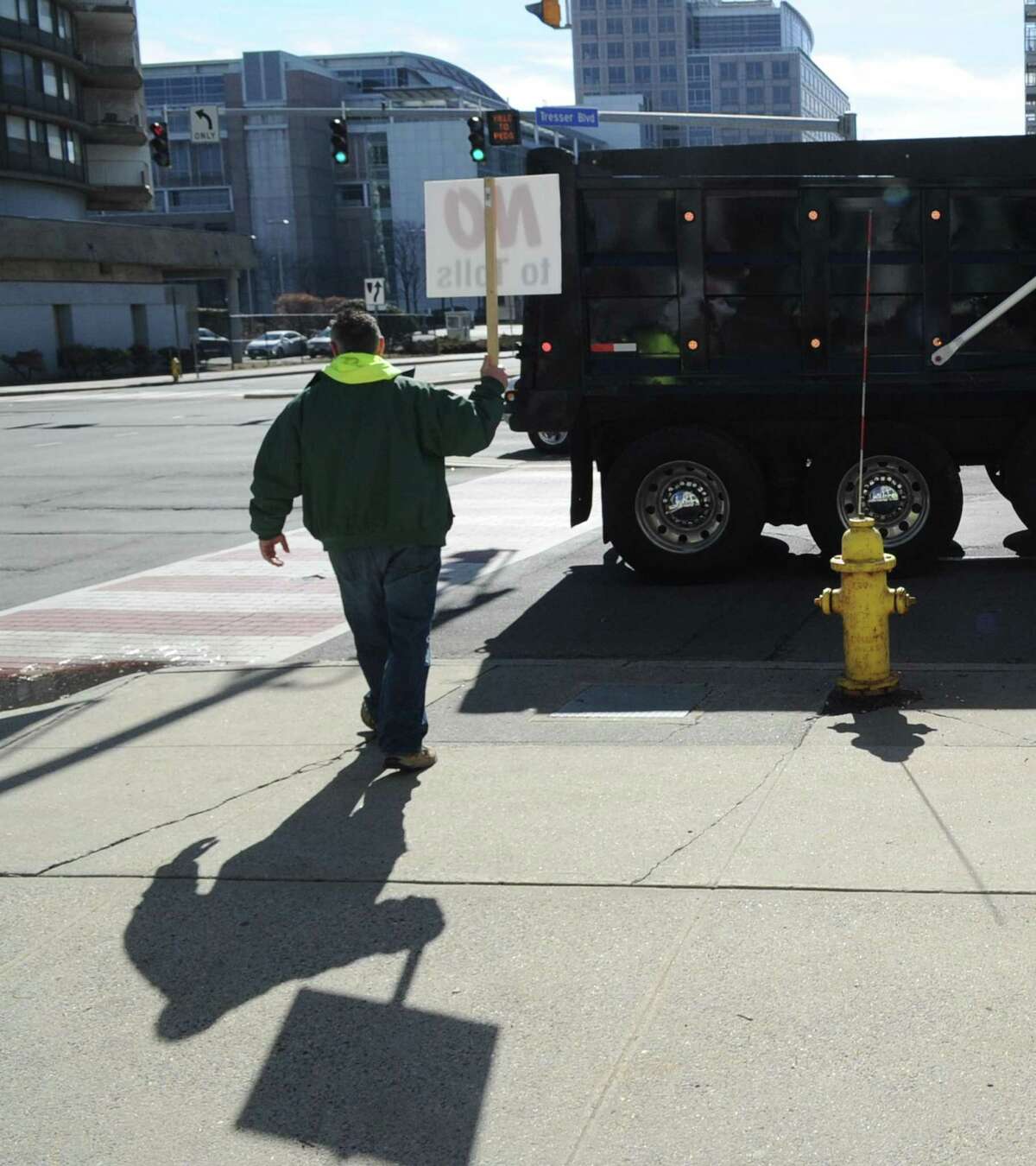 Business owners hold Stamford protest against proposed state taxes