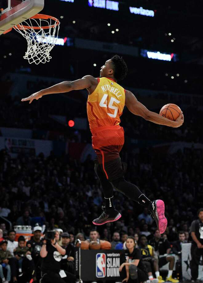 Jazz Rookie Donovan Mitchell Wins Slam Dunk Contest - Houston Chronicle