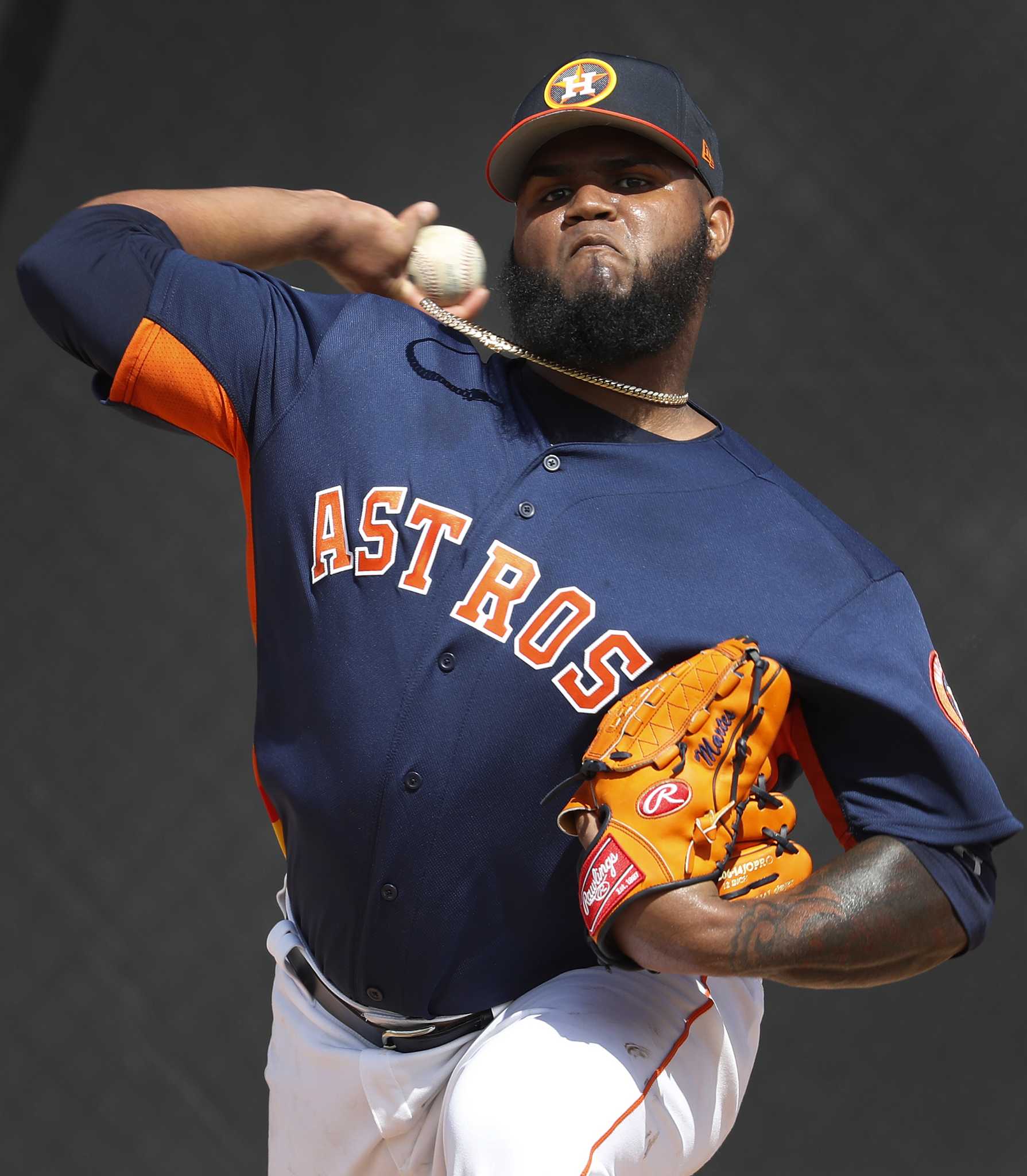 Evan Gattis Game-Used 2018 Postseason jersey