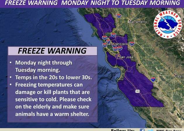 Record low temperatures expected in Bay Area
