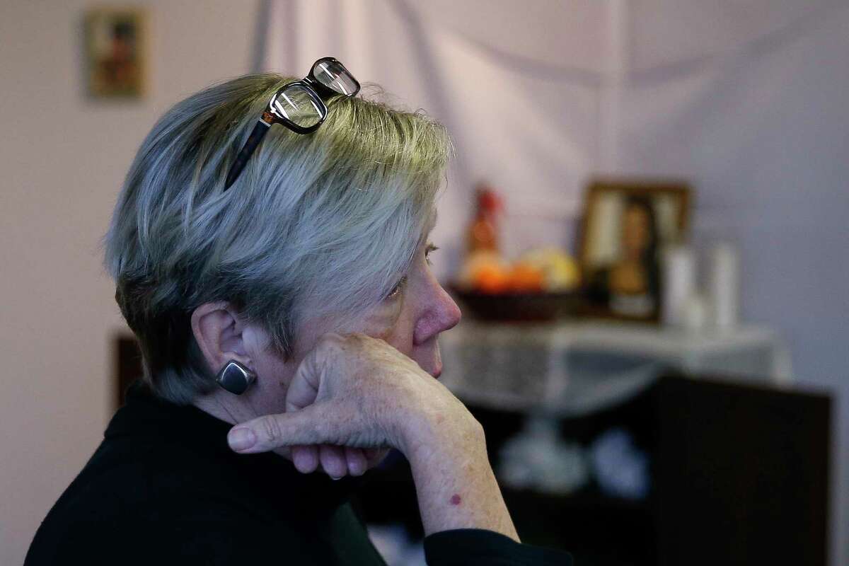 Pat Jasper wipes a tear away after visiting an exhibition about Sandra Bland, the woman who was arrested for a traffic violation and died in custody in 2015, at the Houston Museum of African American Culture Monday, Feb. 5, 2018 in Houston. "It's important during these times that this information gets out," said John Guess Jr., Houston Museum of African American Culture CEO and curator of the exhibition. "Here's this family, and after a tragedy they become symbols and nothing else. I wanted to say that from Texas, we understood the pain that happened here." The show is expected to run runs through the end of April.