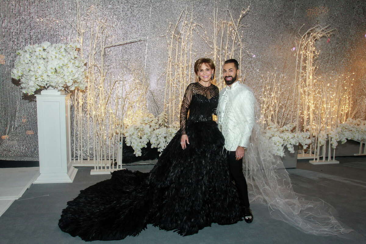 Chair Hallie Vanderhider and Fady Armanious at the Houston Ballet Ball.