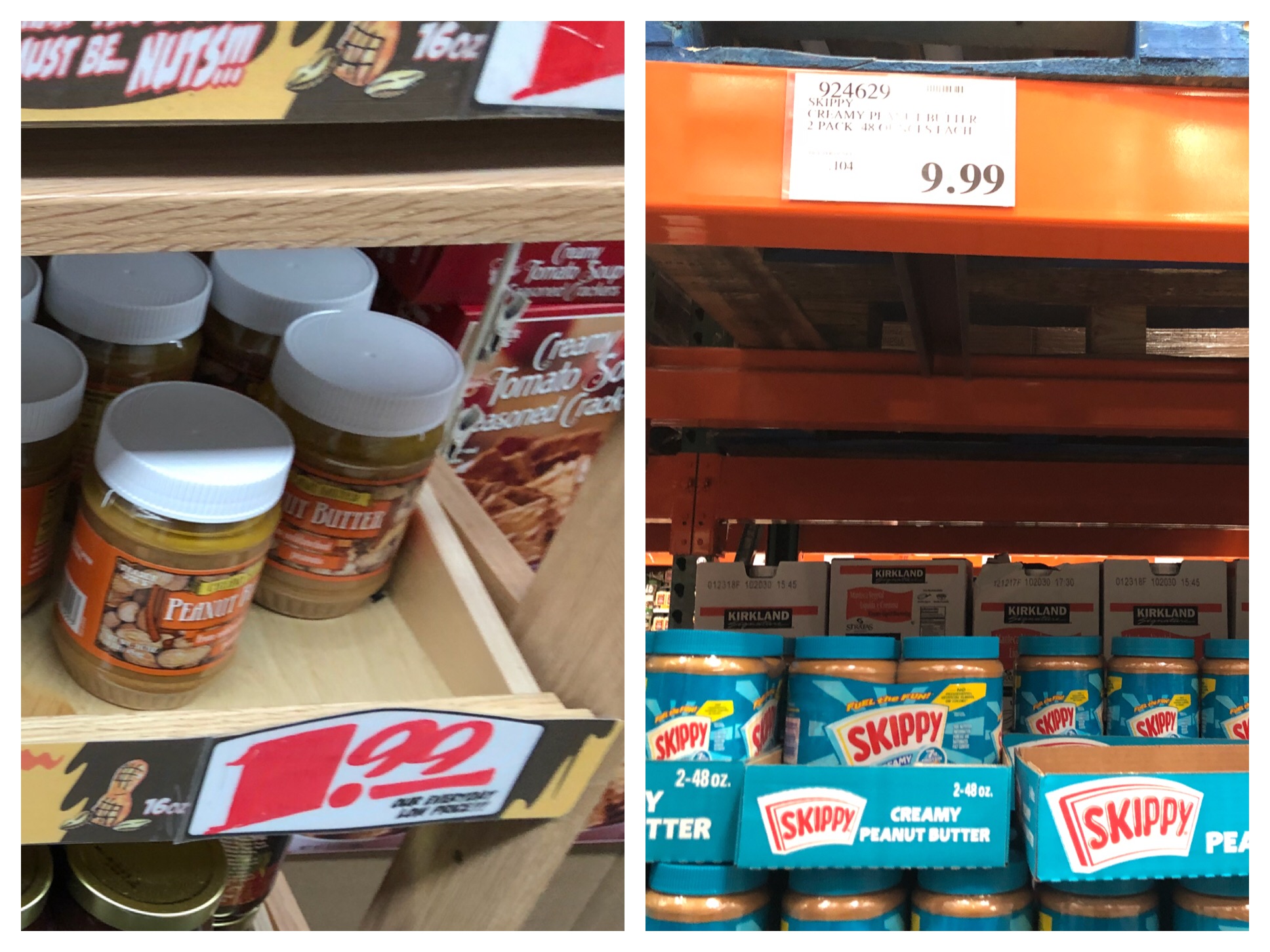 Trader Joe's vs. Costco price comparison Groceries