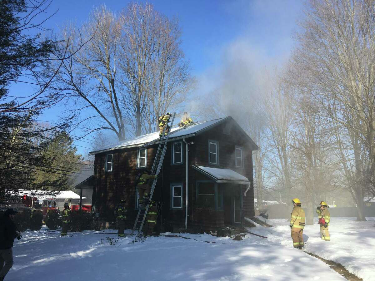 A fire broke out at a Judd Avenue house on Monday, Feb. 19, 2018 in Bethel.