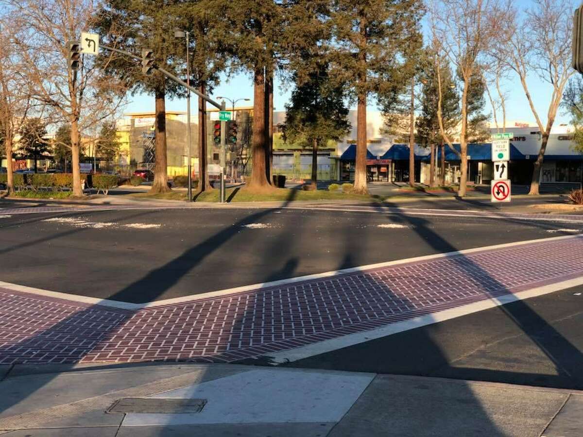 A photo provided by the Concord Police Department shows the intersection of Willow Pass Road and Fry Way where a 16-year-old bicyclist died in a crash with a pickup truck.