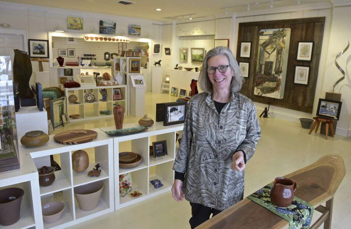 Ellen Prindle, of Warren, has opened Hen's Nest Gallery in Washington Depot. The gallery has the works of more than 40 artists on display. Friday, February 2, 2018, in Washington, Conn.